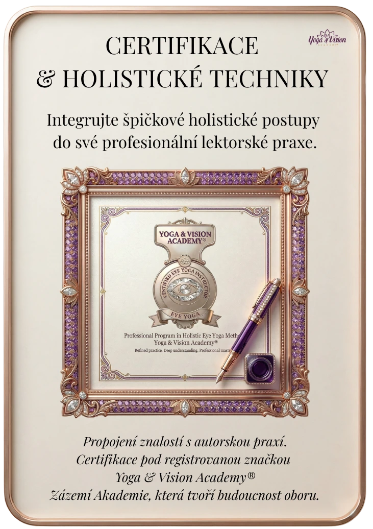 Certifikace v celostních technikách oční jógy